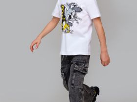 Брюки текстильные джинсовые для мальчиков