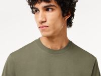 Мужская хлопковая футболка Lacoste с коротким рукавом