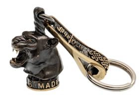 Брелок Пантера, бронза