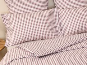 Постельное белье полукомплект Vichy, коричневое