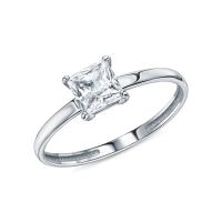 Серебряное кольцо с фианитами
