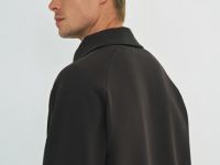 Толстовка с воротником-стойкой на молнии, Коричневый