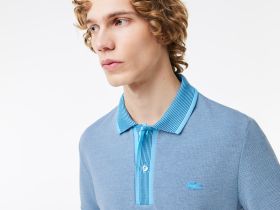Мужское хлопковое поло Lacoste стандартного кроя
