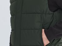 Утеплённый стёганый жилет, Зеленый