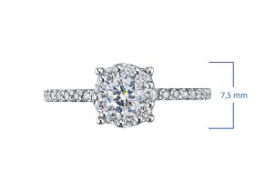 Кольцо из белого золота э4712кц11173700