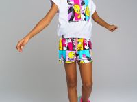 Фуфайка трикотажная для девочек (футболка)