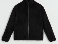 Меховая куртка с воротником-стойкой