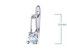 Серьги из белого золота с бриллиантами э4701сг07080100