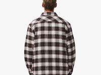 Мужская утеплённая клетчатая рубашка Lacoste в клетку