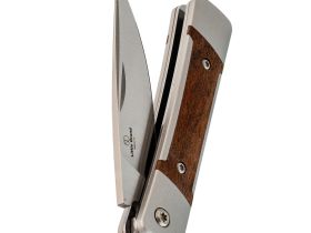 Нож Kizer Little Grand, сталь Nitro-V, рукоять алюминий/дерево