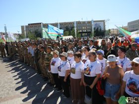 На главной площади Якутска чествовали ветеранов боевых действий