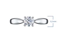 Классическое кольцо из белого золота э0912кц09210853_white