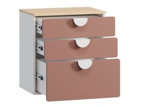 Комод детский Милна 2-60x65 Розовый