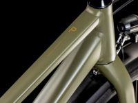 Женский велосипед Cube Hyde Pro FE Trapeze, год 2025, цвет Зеленый-Желтый, ростовка 19