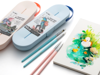 Набор кистей синтетика MIYA серия мини 8 шт, Розовая