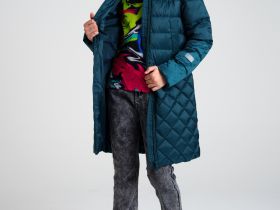 Пальто текстильное с полиуретановым покрытием для девочек