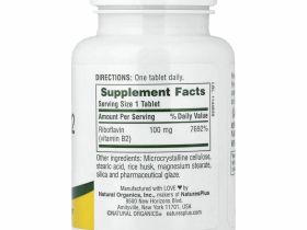 NaturesPlus, Витамин B2, 100 мг, 90 таблеток