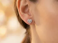 Пусеты из серебра э0612пс04210028