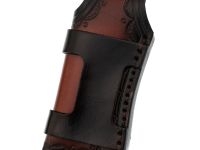 Складной нож Витязь B5299D, сталь дамаск, рукоять огстекло с перламутром, художественное травление