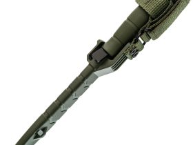 Тактический нож Kizlyar Supreme Vector Olive, сталь 420HC TW, рукоять кратон, хаки
