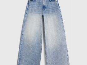 Джинсы Loose для девочек, Голубой