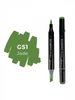 Маркер двухсторонний на спиртовой основе Sketchmarker Brush Цвет Нефрит