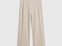 Широкие брюки с эластичным поясом, Бежевый