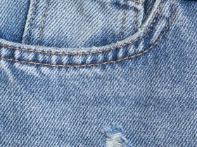 Широкие джинсы Wide leg для девочек, Голубой