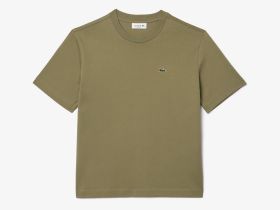 Женская футболка Lacoste свободного кроя из мягкого хлопка