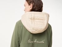 Женская утеплённая куртка-парка Lacoste с эластичным поясом