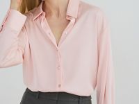 Блузка из сатина, Розовый