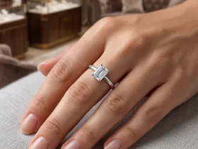 Кольцо из белого золота э4712кц11251401