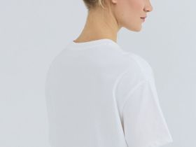 Футболка с цветочным принтом, Белый