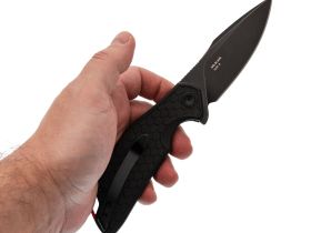 Складной нож Mr.Blade Wyvern Blackwash, сталь AUS-8, универсальный EDC нож, рукоять Black FRN