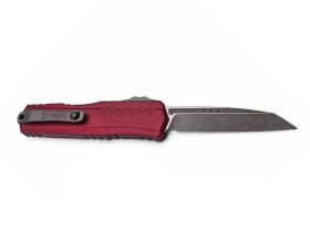 Автоматический нож Microtech Cypher II S/E 1241-10APMR, сталь M390, рукоять алюминий, бордовый