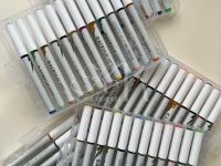 Набор маркеров акриловые Languo, 60 цветов, пластиковый бокс