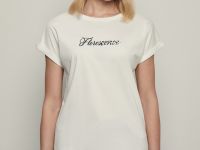 Футболка из мерсеризованного хлопка с принтом