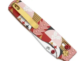 Складной нож Kizer Christmas Original 2, сталь Sandvik 14C28N, рукоять G10, ограниченное издание