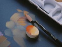 Набор прессованной пастели nuance., Tablette chromatique, яркие оттенки, 10 цв., с инструментами