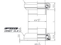 Рулевая колонка FSA Orbit XLII - NO.5 1 1/8" AHEADSET gnn (черный)