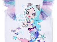 Фуфайка трикотажная для девочек (футболка)