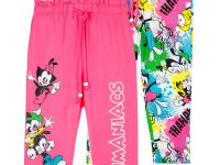 Брюки детские трикотажные для девочек, 2 пары в комплекте