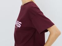 Футболка оверсайз с принтом, Фиолетовый