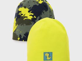 Шапка детская трикотажная для мальчиков, 2 шт в комплекте