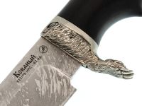 Нож Мишутка с лапой гардой, сталь Х12МФ, граб