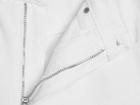 Прямые джинсы с дырками на высокой талии, Белый