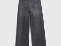 Прямые джинсы для девочек, Серый