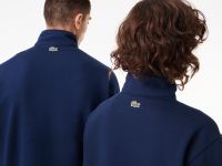 Свитшот Lacoste унисекс с застежкой-молнией с высоким воротом
