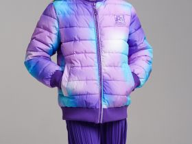 Куртка текстильная с полиуретановым покрытием для девочек