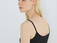 Базовый топ из микрофибры, Черный